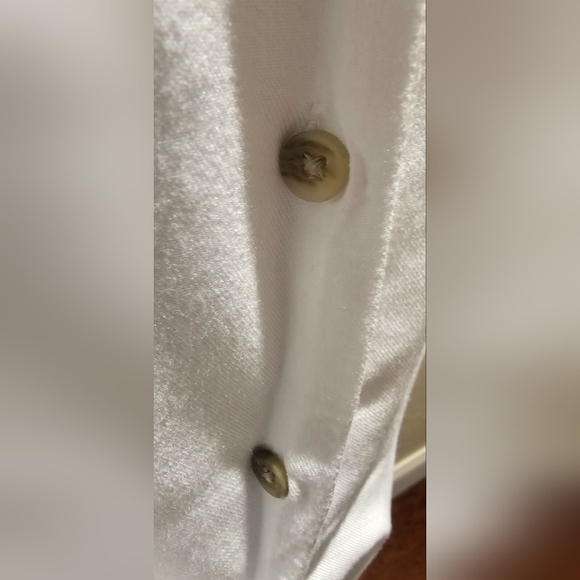 Hollister Crop White Button Up Two Pocket Camp Small With Tie Front Shirt - Picture 4 of 9